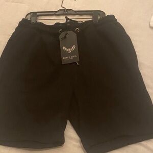 Brave Soul Men's Classic Black Athletic Shorts